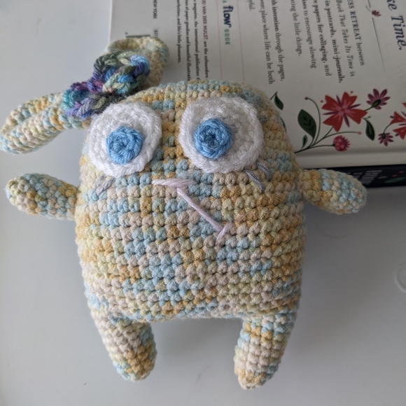 Baby Bunny OOAK Handmade Crochet HANDCRAFTED - Picture 4 of 8